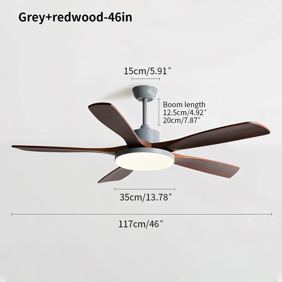 Ventilador de techo minimalista para sala de estar con luz | Lersk