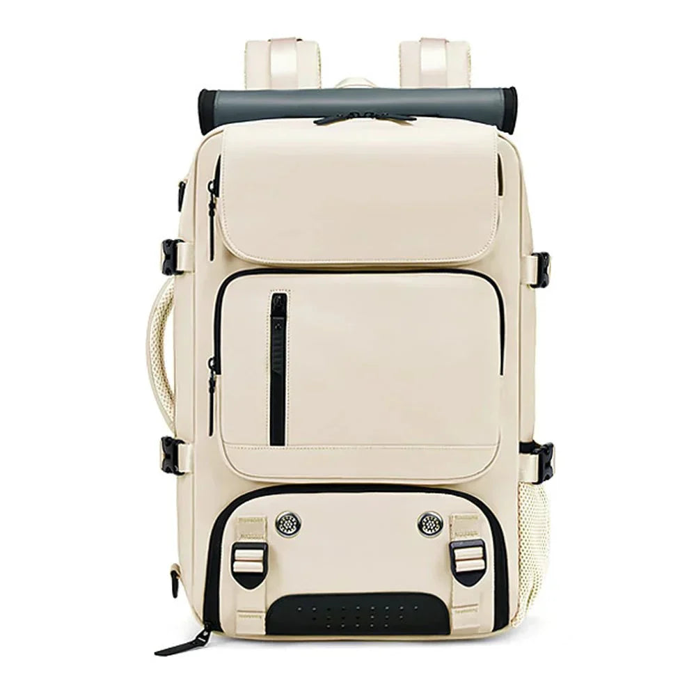 TRAVELMAX Großer wasserdichter Reiserucksack mit USB-Ladeanschluss, ideal für Reisen | Lersk