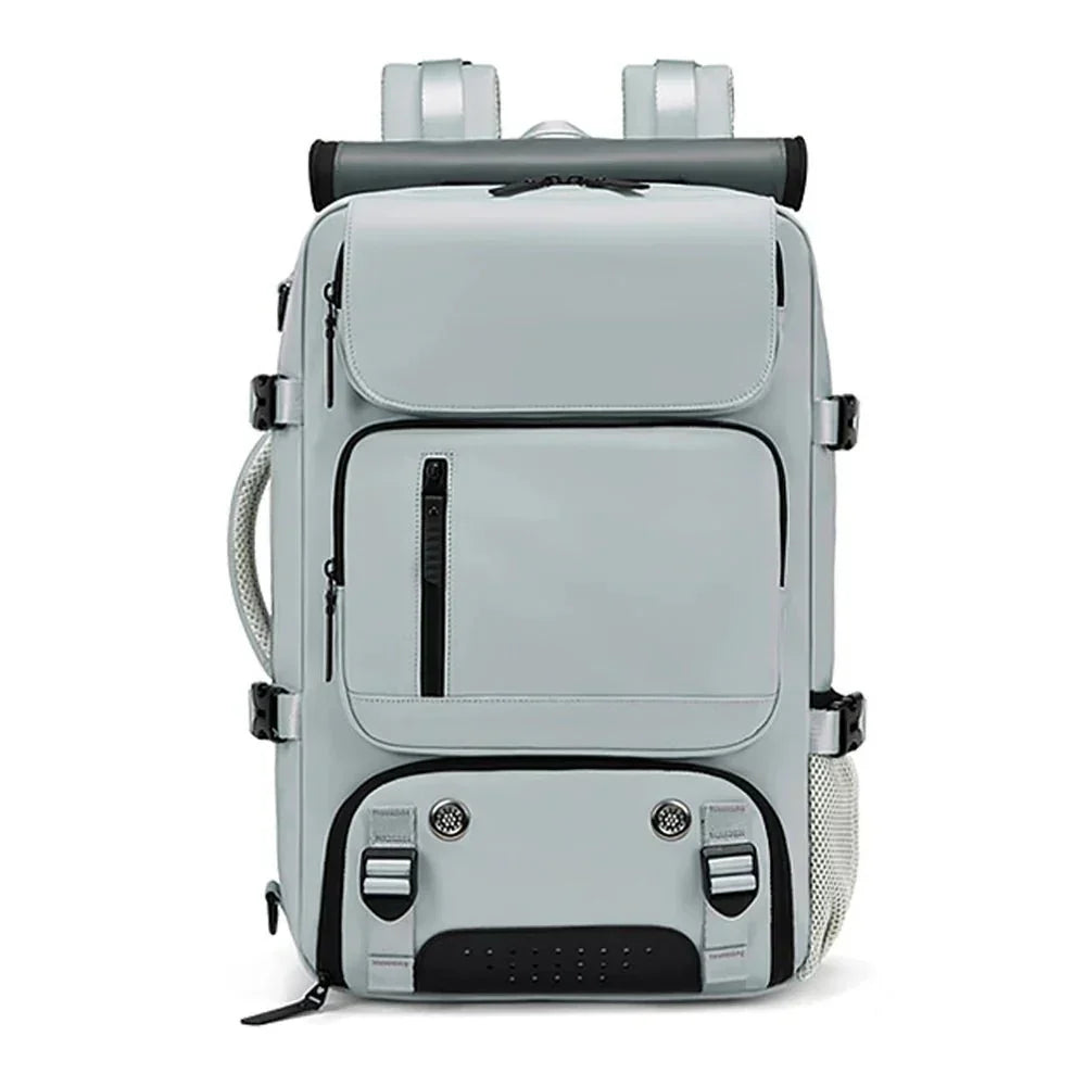 TRAVELMAX Großer wasserdichter Reiserucksack mit USB-Ladeanschluss, ideal für Reisen | Lersk