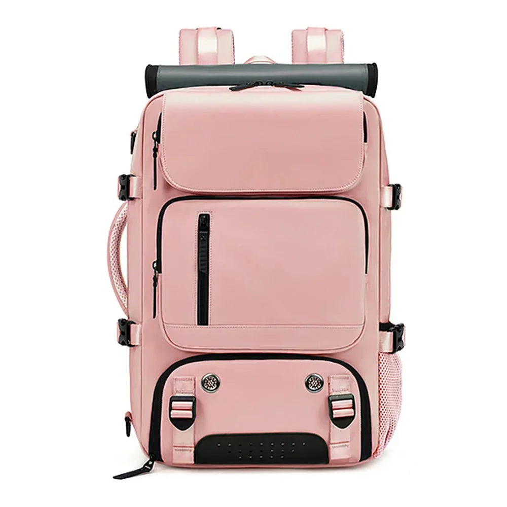 TRAVELMAX Großer wasserdichter Reiserucksack mit USB-Ladeanschluss, ideal für Reisen | Lersk