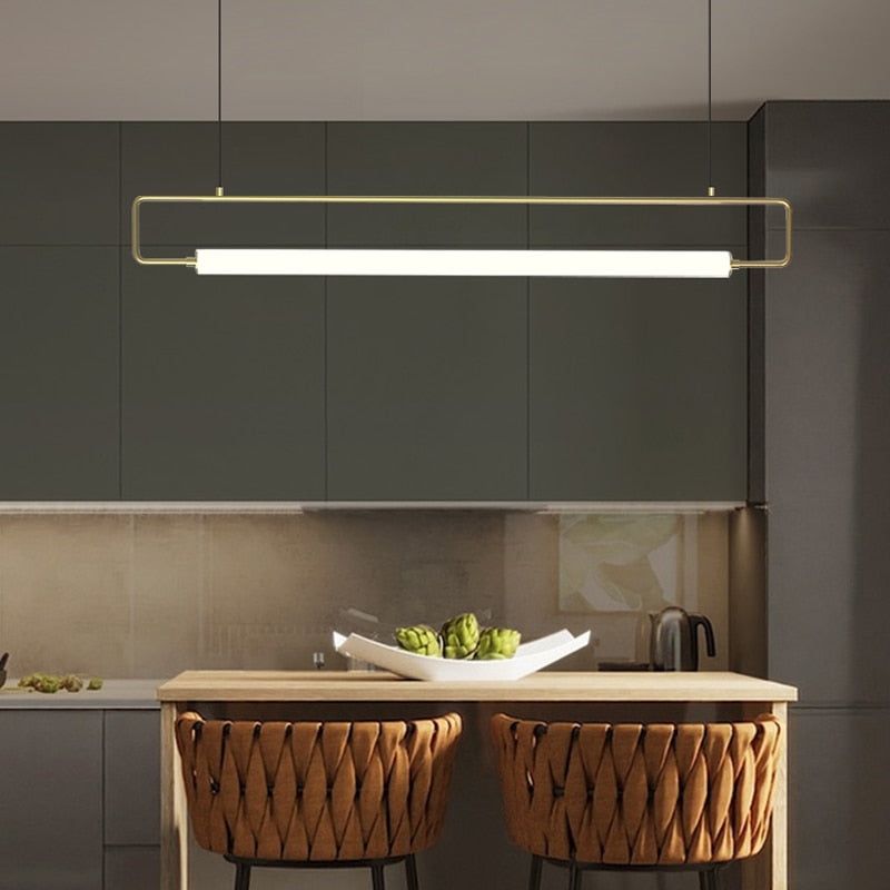 Nordis Arc Dining Bar Chandelier Black Minimalist Light | Lersk
