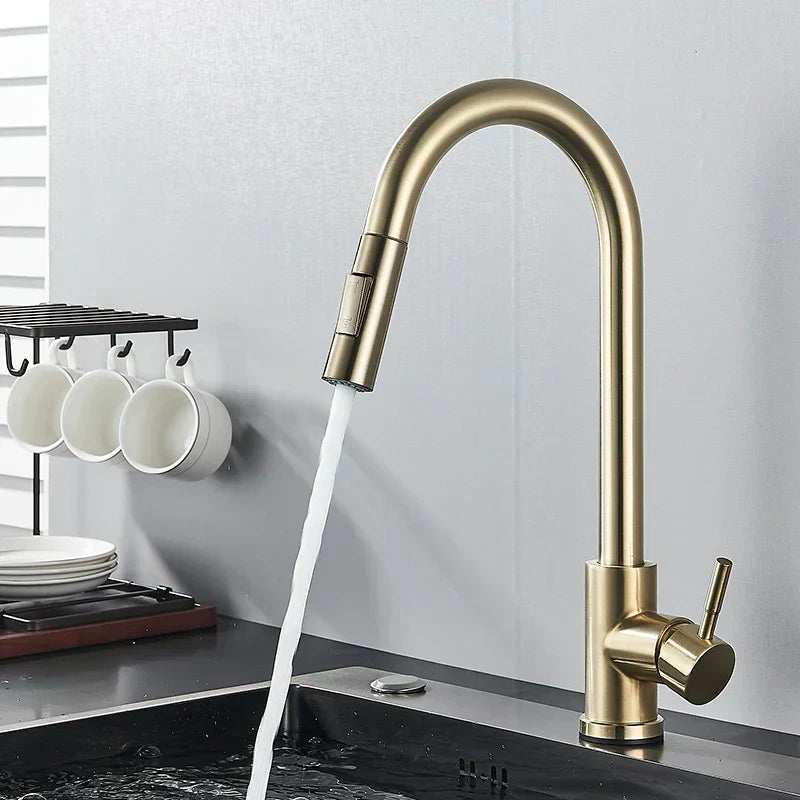 AeroFlow 360° Swivel Kitchen Faucet with Hot and Cold | Lersk