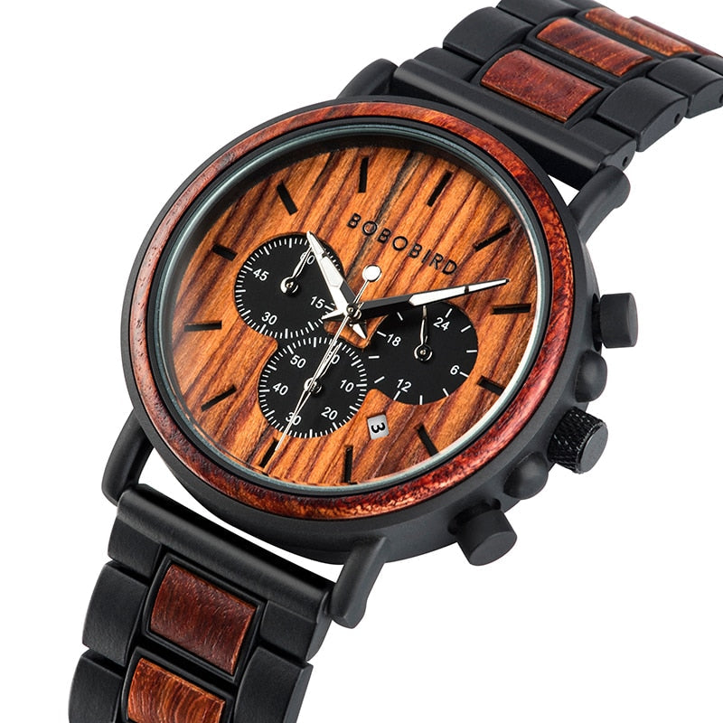TimberLuxe Wooden Watch 3ATM Water-Resistant Gift Box | Lersk