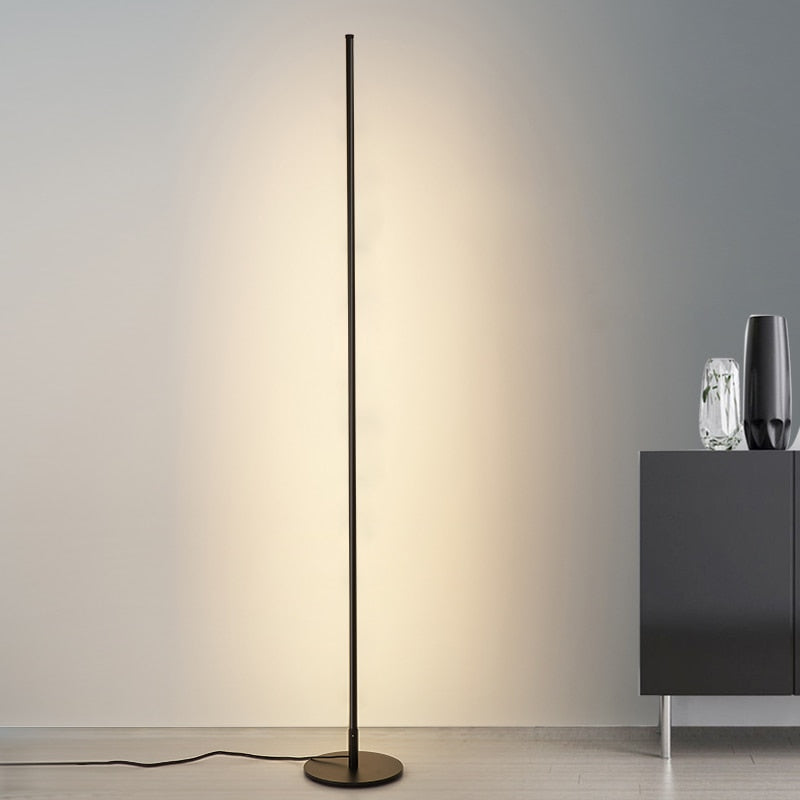AstraLume Gulvlampe Minimalistisk LED-rørlys til Moderne Hjem | Lersk