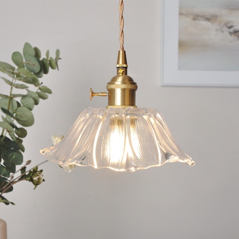 Liora | Blomstret Glaspendel | Lersk