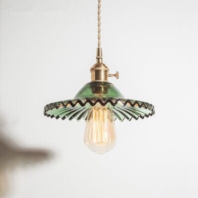 Marwood Geflochtene Glas-Pendelleuchte | Lersk