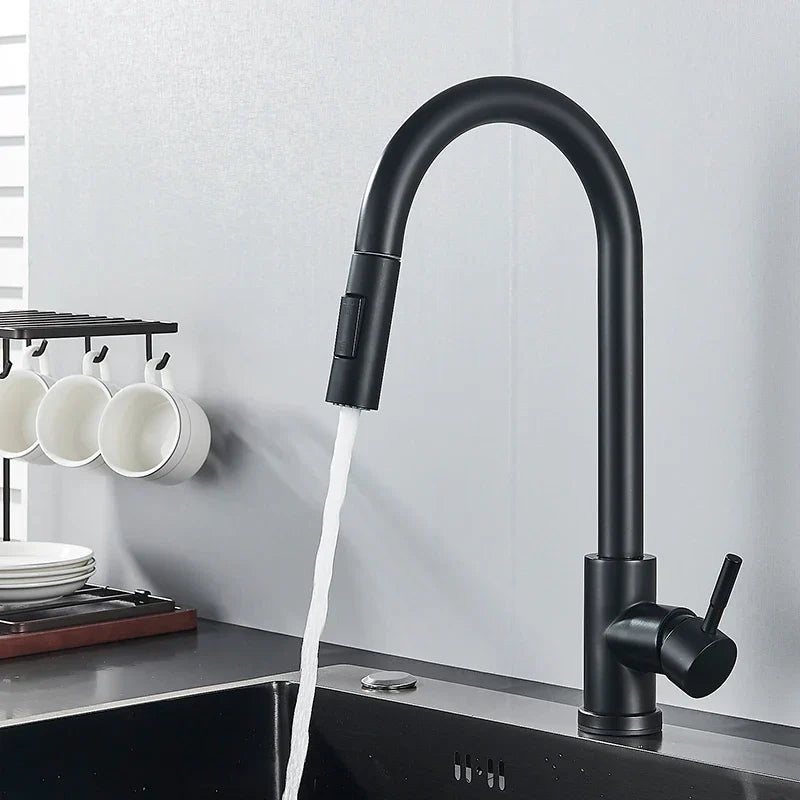 AeroFlow 360° Swivel Kitchen Faucet with Hot and Cold | Lersk