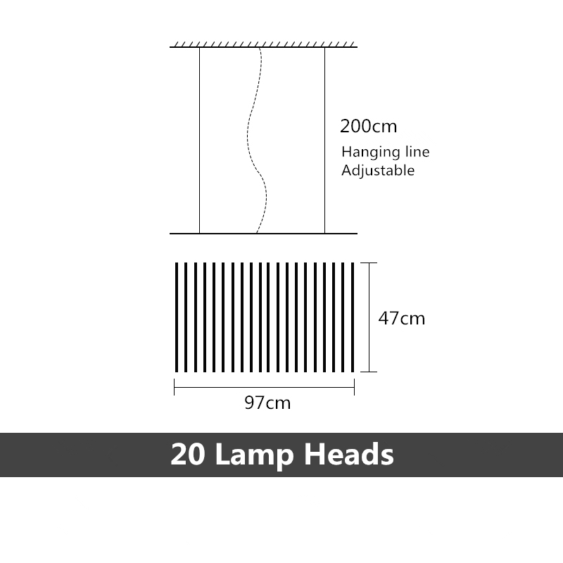 Rhythm Chandelier Rotating LED Rods for Modern Homes | Lersk