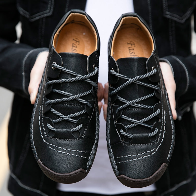 Orthopedic Leather Shoes For Men For Everyday Use And Travel Comfort All Day Wear | Lersk