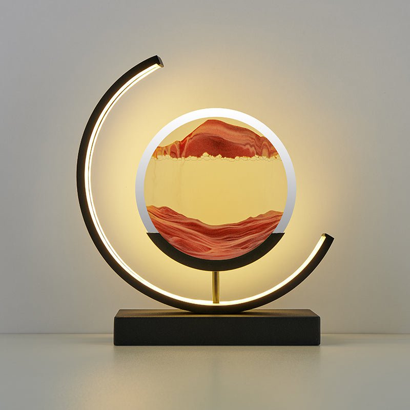 Lampe de bureau Hourglass Sands avec finition accentuée à lumière chaude | Lersk