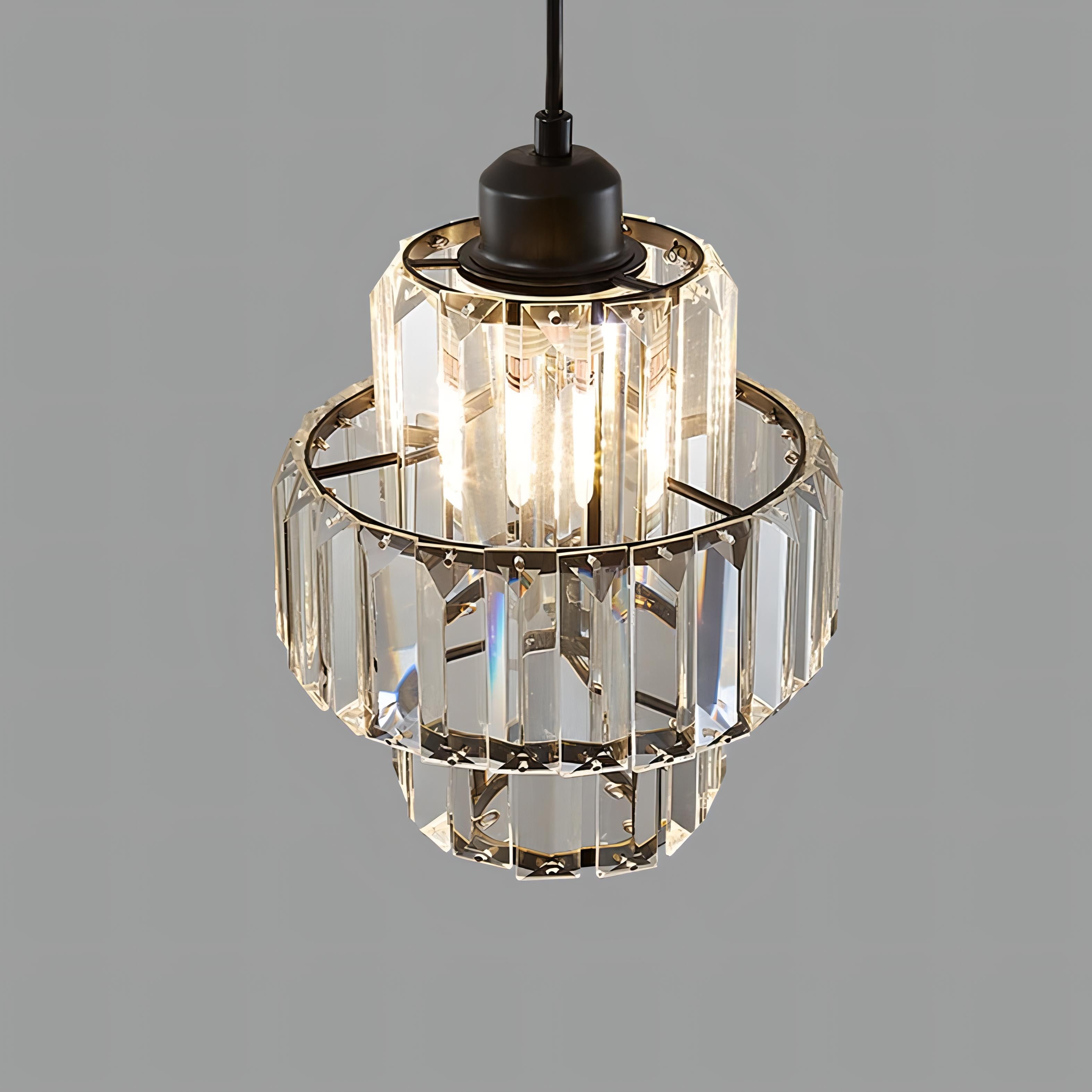 Aurelia Rifflet Krystalloftlampe med Elegant Ledning | Lersk