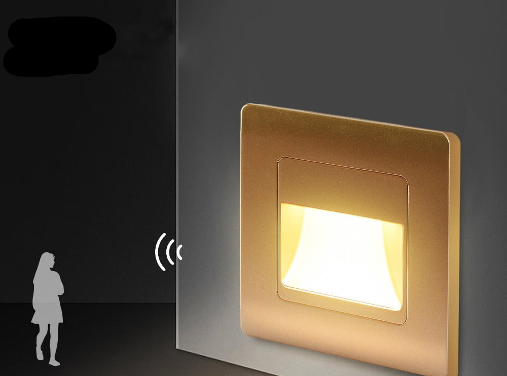 AstraLite LED schodové světlo s PIR pohybovým senzorem Čtyři barevné režimy | Lersk