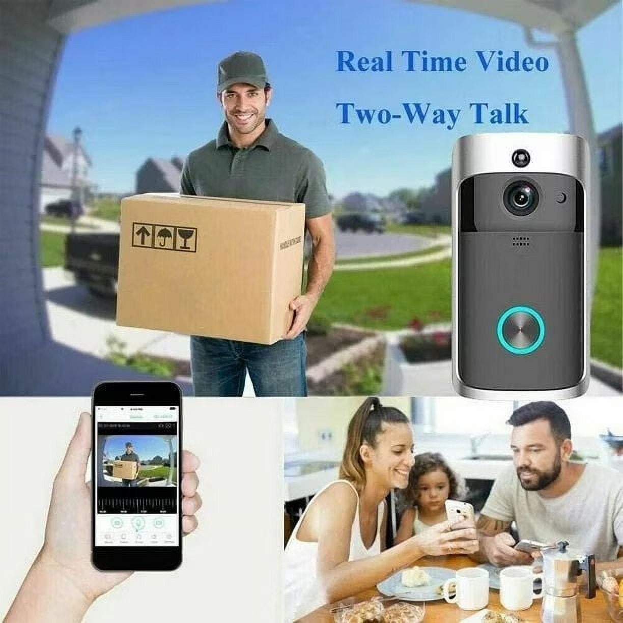 HavenCam HD WiFi Video Doorbell Night Vision Two Way Talk | Lersk