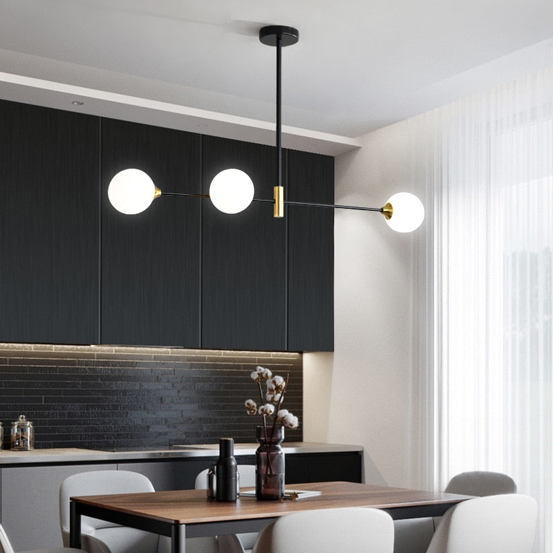 Stropní svítidlo Lyra Nordic Glass Ball s LED žárovkami E27 | Lersk