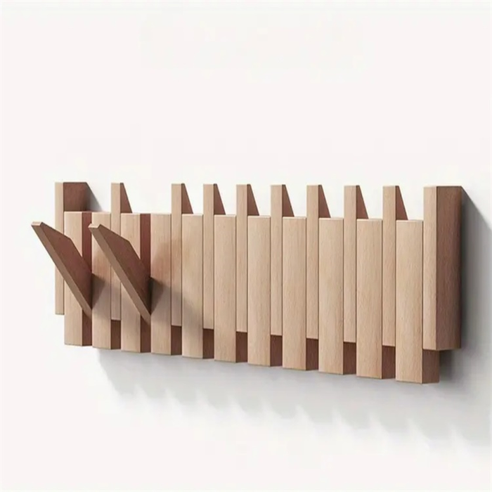 Cabide de Piano Artesanal Organizador de Madeira de Luxo para Casas | Lersk