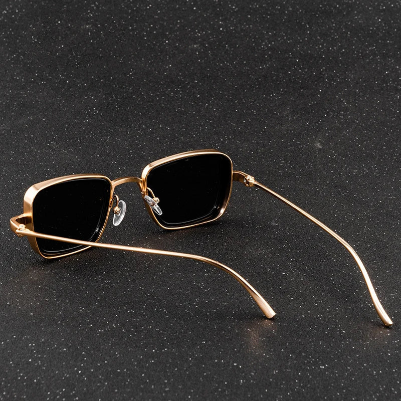 Sluneční brýle Velorum Steampunk s polarizovanými čočkami, kovový rám, čočky 50 mm, nožičky 145 mm | Lersk