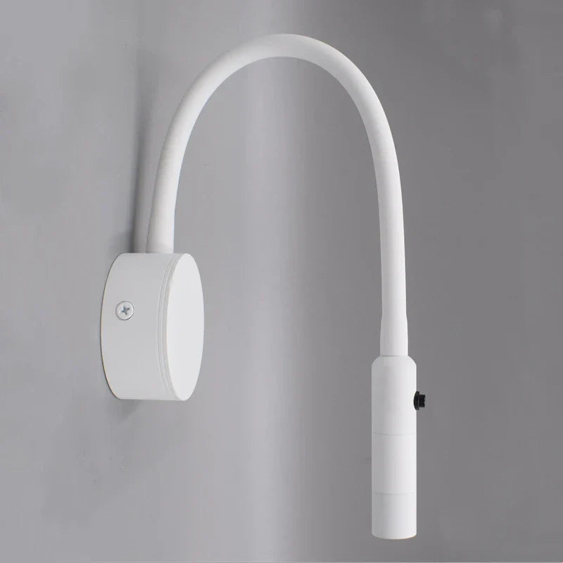 Moderní flexibilní LED nástěnná čtecí lampa s vypínačem do ložnice a pracovny - 1W až 3W | Lersk