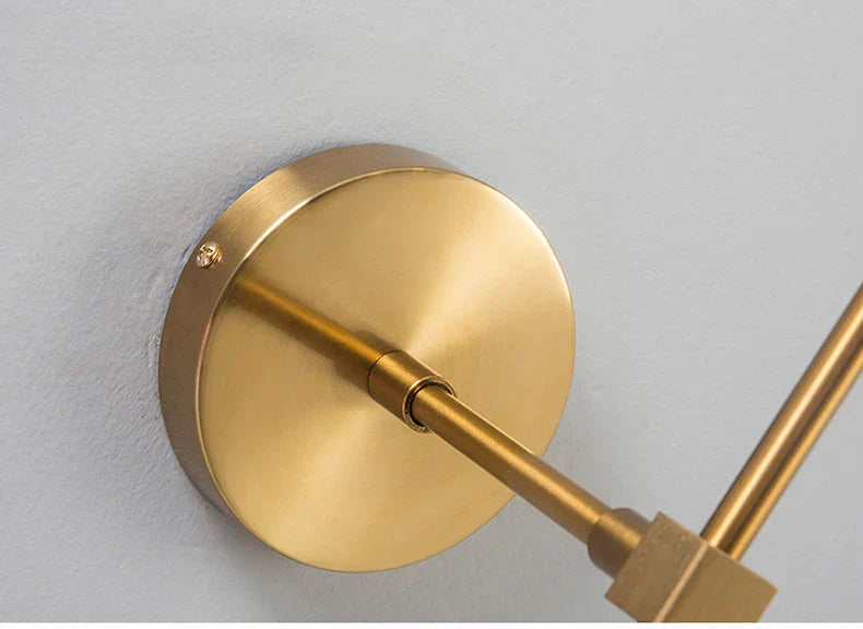 Glass Torch Wall Light in Brass | Lersk