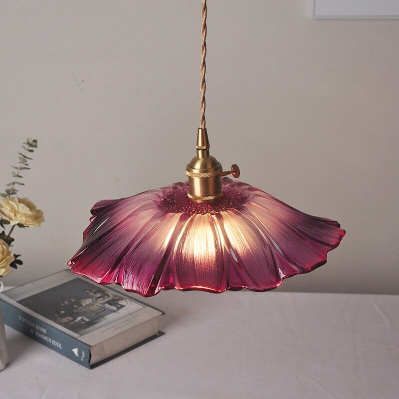 Liora | Blomstret Glaspendel | Lersk