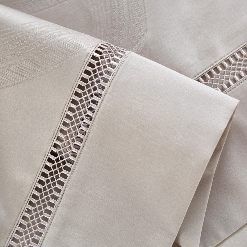 Novae Egyptian Cotton Vintage Jacquard Bedding Set | Lersk