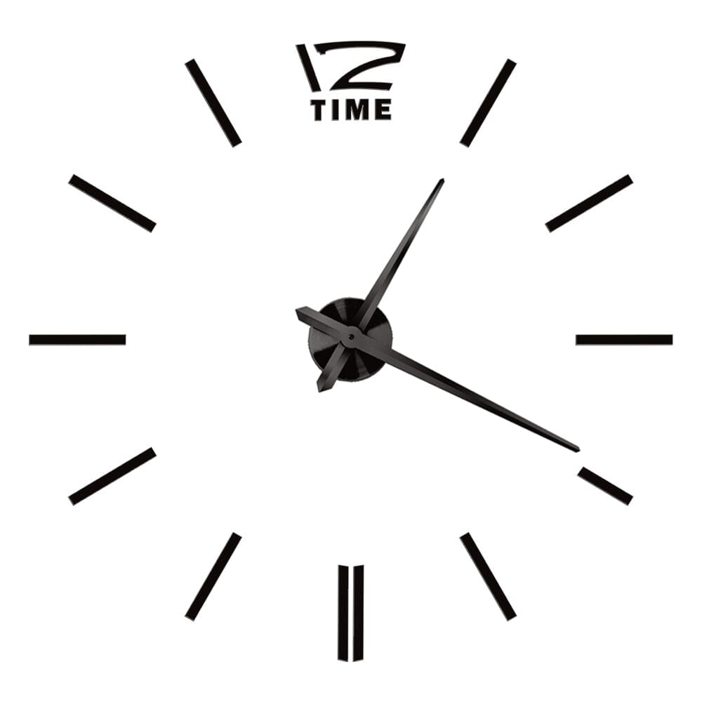 3D Wall Clock In Gold Acrylic | Lersk
