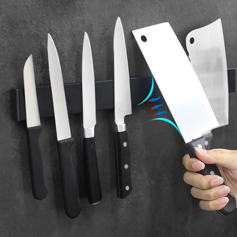 ZenithForge Magnetic Knife Rack Wall Mount In Stainless Steel | Lersk