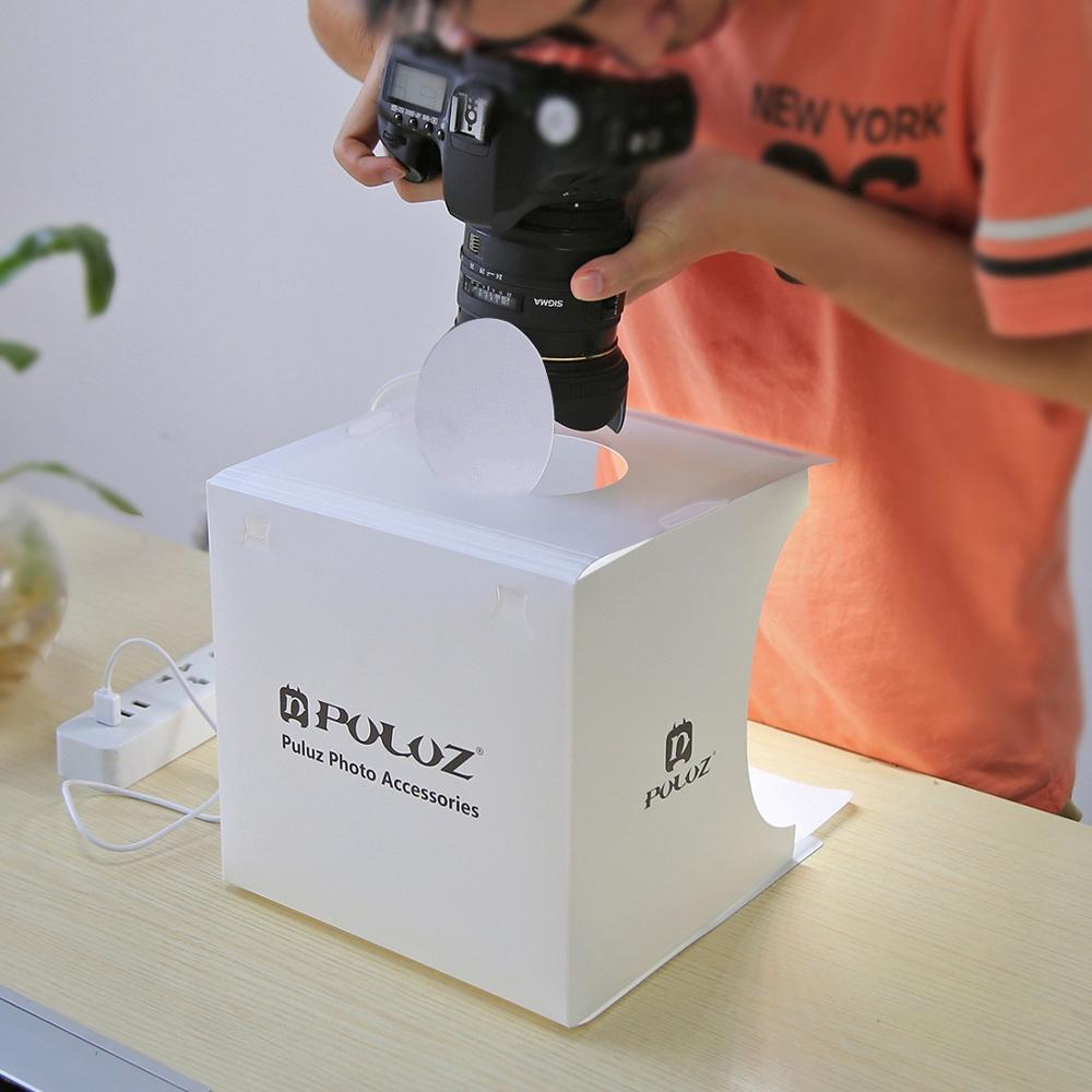 LumiCube Mini foto studio s LED osvětlením a šesti pozadími pro stolní focení | Lersk