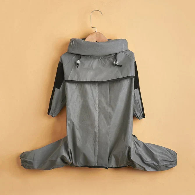 BarkDry Reflective Waterproof Dog Rain Coat With Legs UK