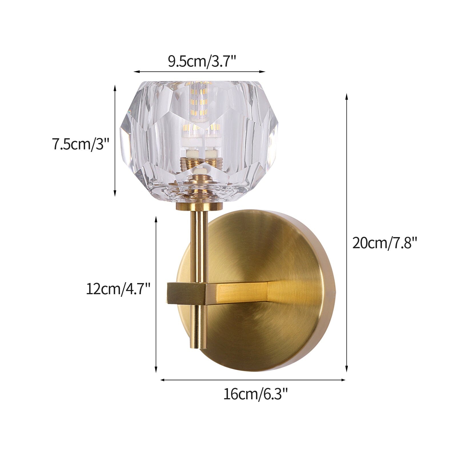 Lareine Crystal Wall Sconces | Lersk