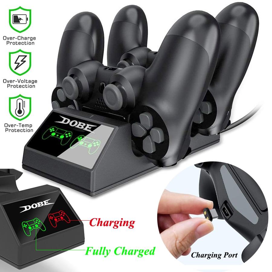 Orion | PS4 Dual Controller Opladningsstation, 3-timers opladning | Lersk