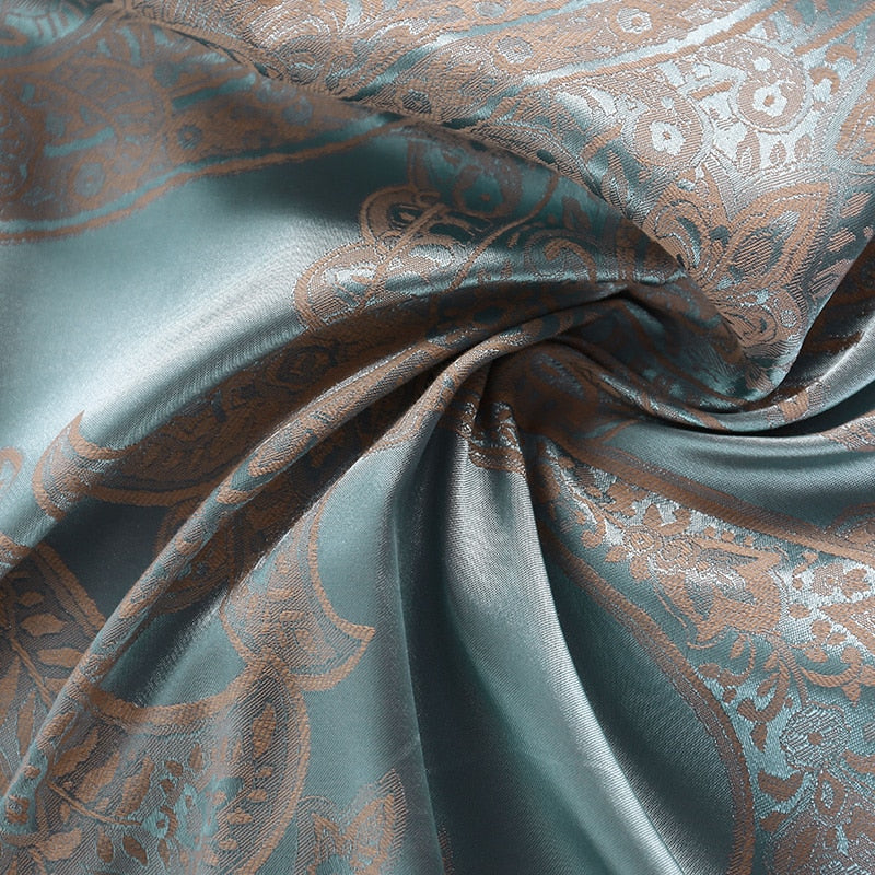 Povlečení Aurelia Satin Cotton s krajkou ve stříbrně hnědé | Lersk