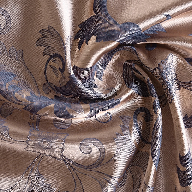 Povlečení Aurelia Satin Cotton s krajkou ve stříbrně hnědé | Lersk