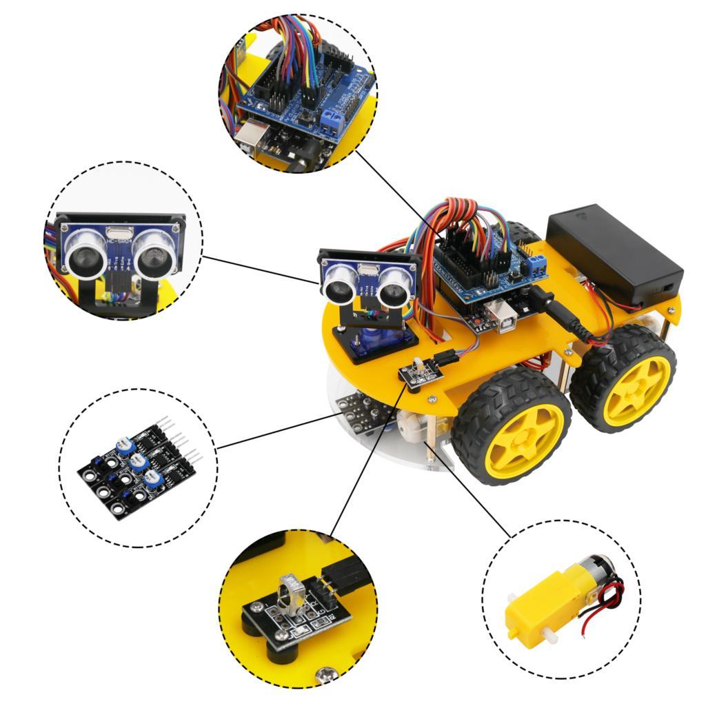 Sada chytrého robotického auta ByteRover s UNO R3 a Bluetooth | Lersk