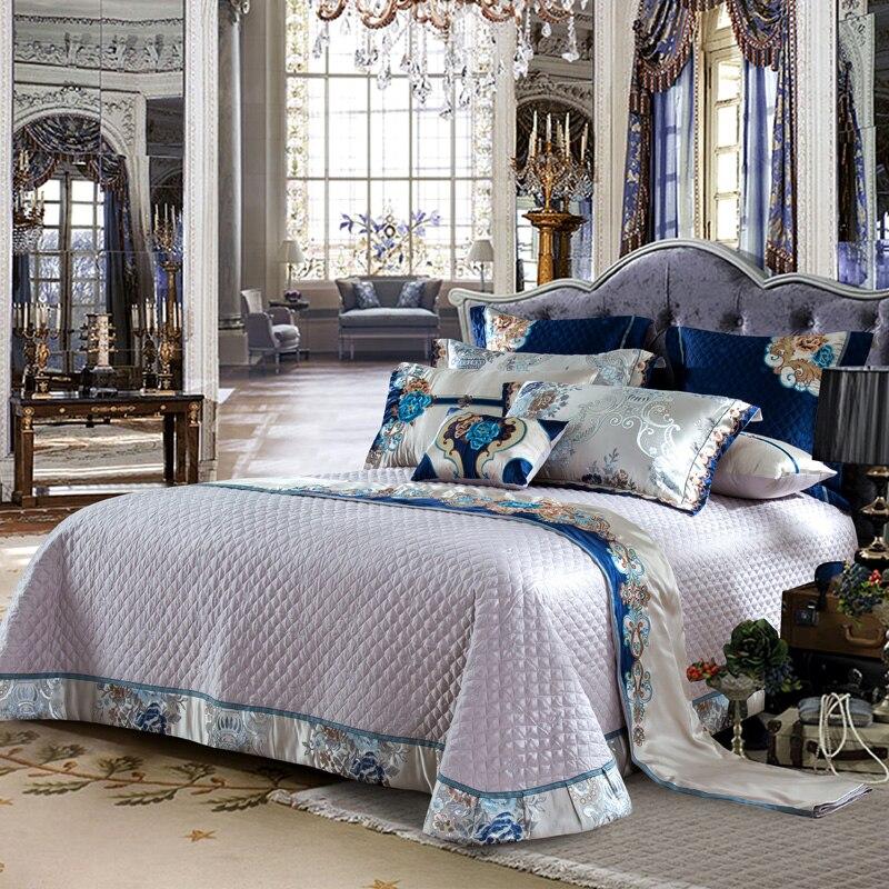 Parure de housse de couette en satin de soie Aurelia en coton argent et or | Lersk