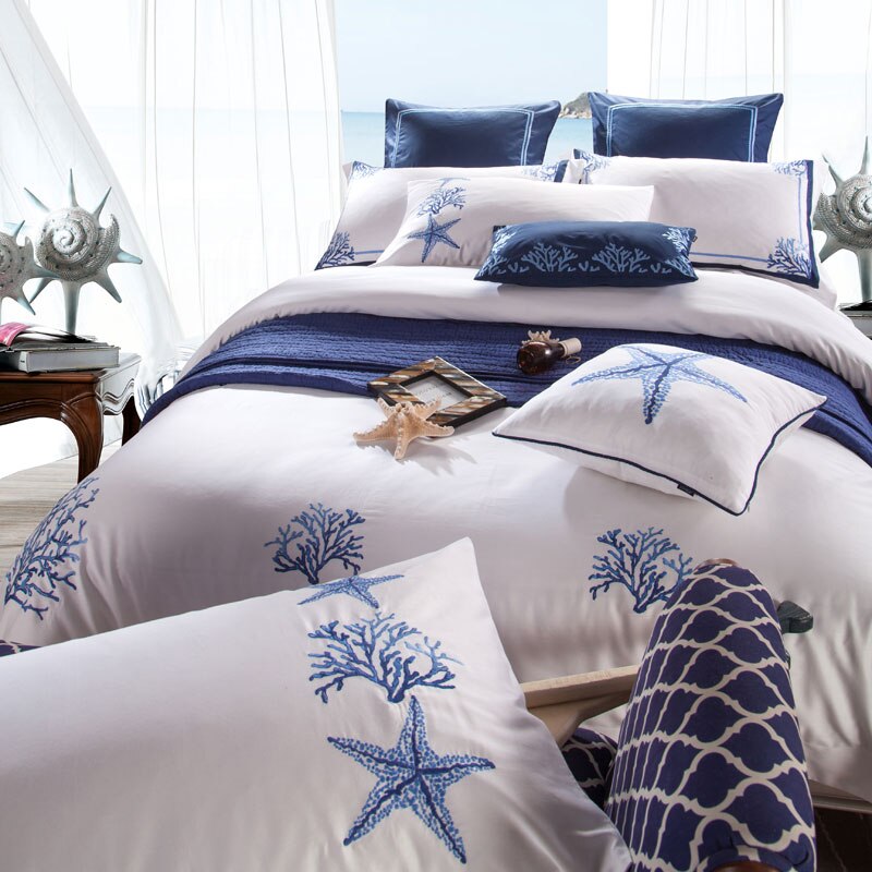 Set di biancheria da letto deluxe in cotone egiziano Aurelia ricamato | Lersk