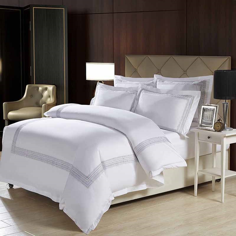 NovaLace Rainbow Stitch Egyptian Cotton Bedding Set | Lersk