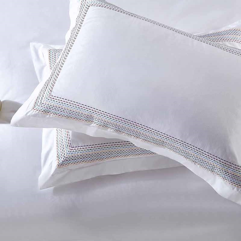 NovaLace Rainbow Stitch Egyptian Cotton Bedding Set | Lersk