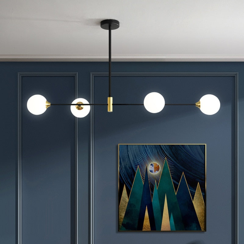 Stropní svítidlo Lyra Nordic Glass Ball s LED žárovkami E27 | Lersk