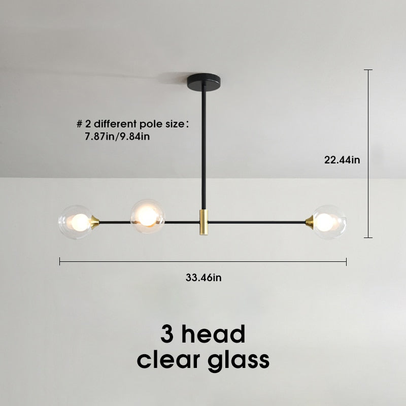 Stropní svítidlo Lyra Nordic Glass Ball s LED žárovkami E27 | Lersk