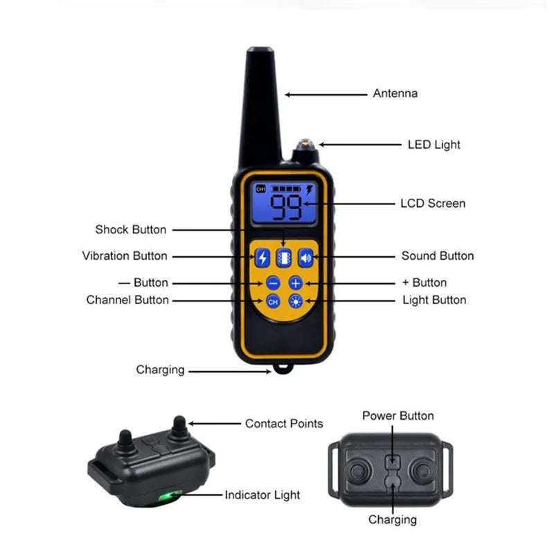 Kirrea Adjustable Waterproof Electric Dog Training Collar | Lersk