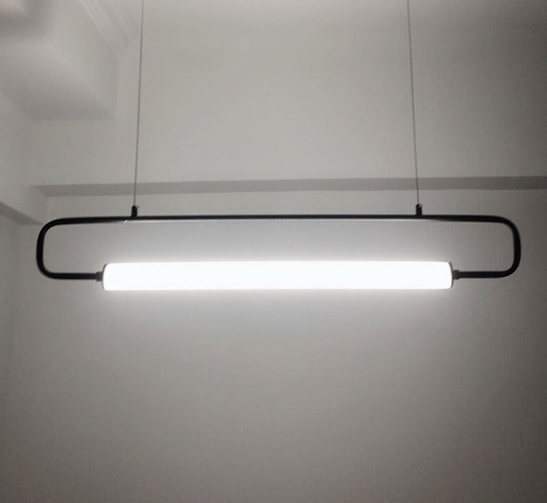 Nordis Arc Dining Bar Chandelier Black Minimalist Light | Lersk