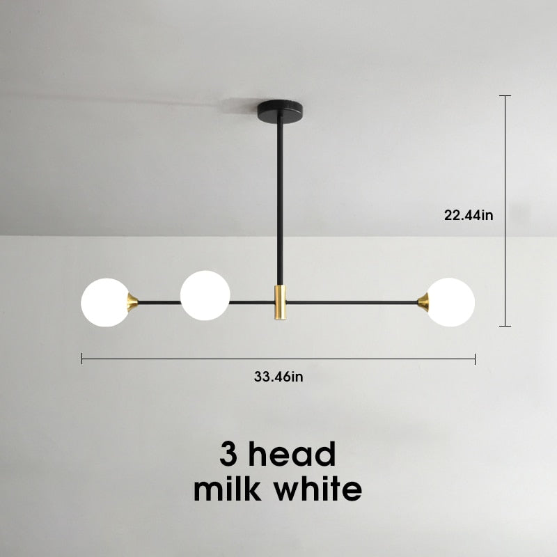 Stropní svítidlo Lyra Nordic Glass Ball s LED žárovkami E27 | Lersk