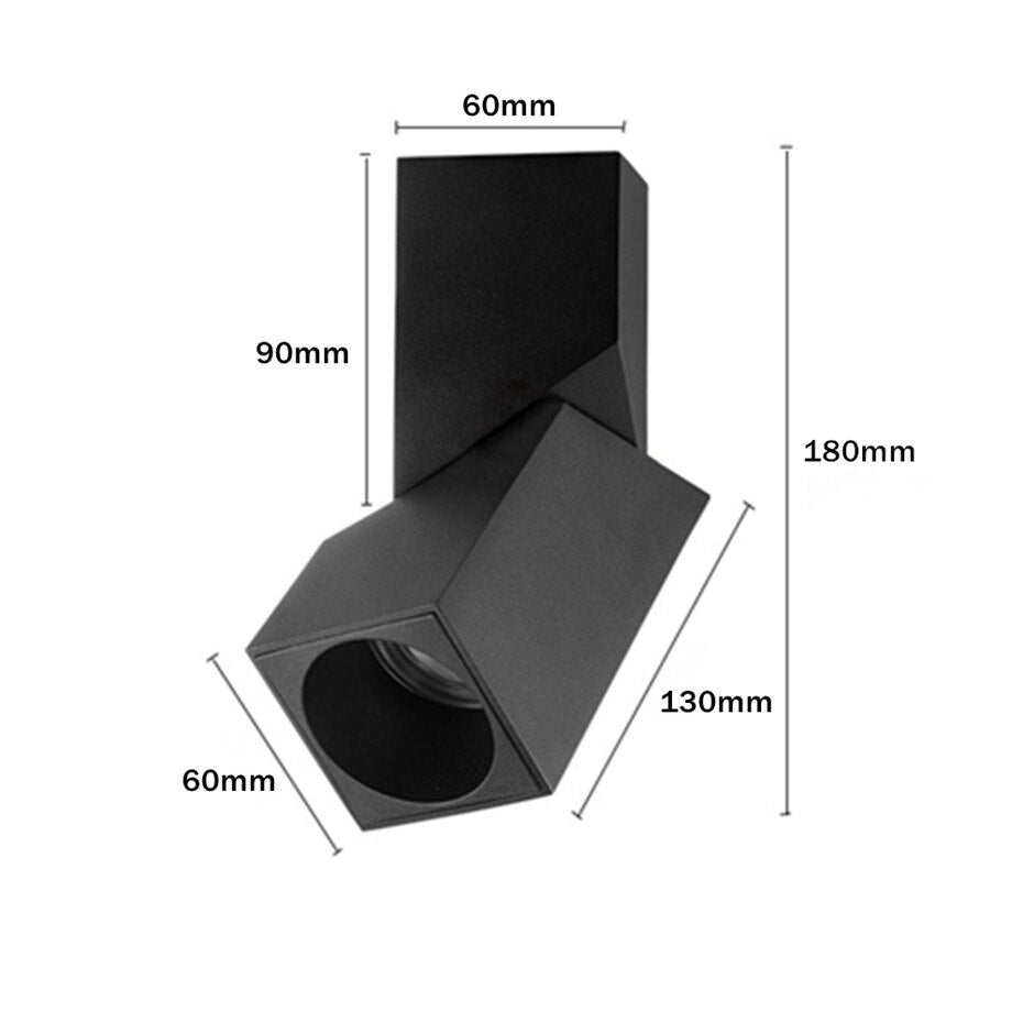 Adjustable Square Surface Mounted Downlight Beam Angle Control For Homeowners | Lersk