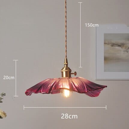Liora | Blomstret Glaspendel | Lersk