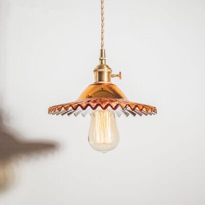 Marwood Geflochtene Glas-Pendelleuchte | Lersk