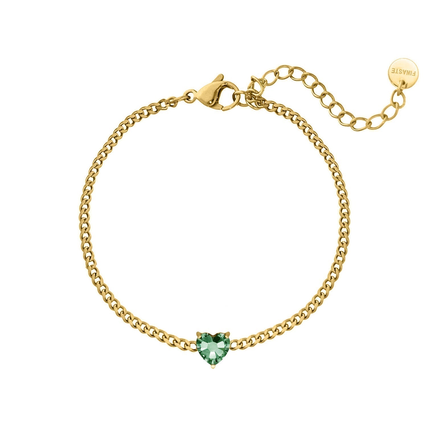 Birthstone Heart Bracelet For Her Meaningful Gift Jewelry | Lersk