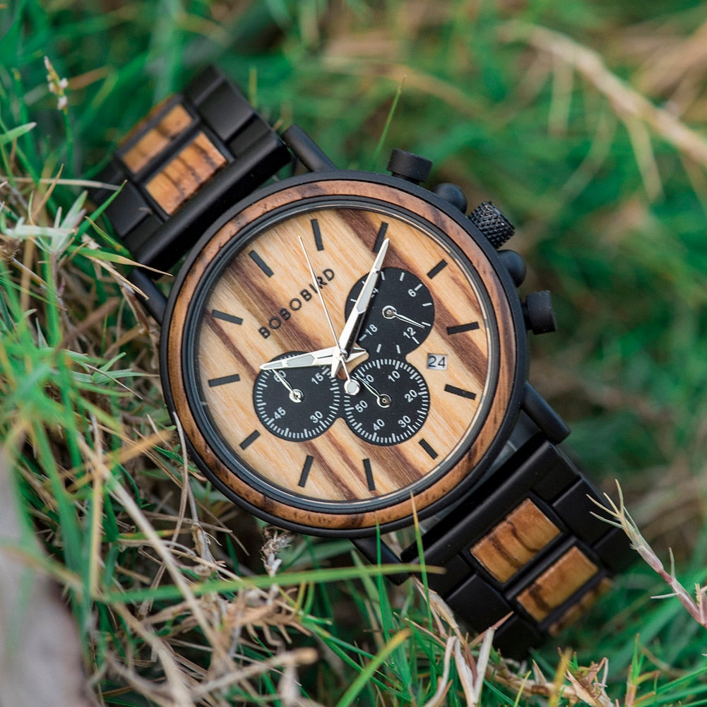 TimberLuxe Wooden Watch 3ATM Water-Resistant Gift Box | Lersk