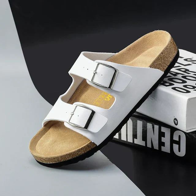 Herren-Ledersandalen mit verstellbaren Riemen und ergonomischer Sohle für sommerlichen Komfort | Lersk