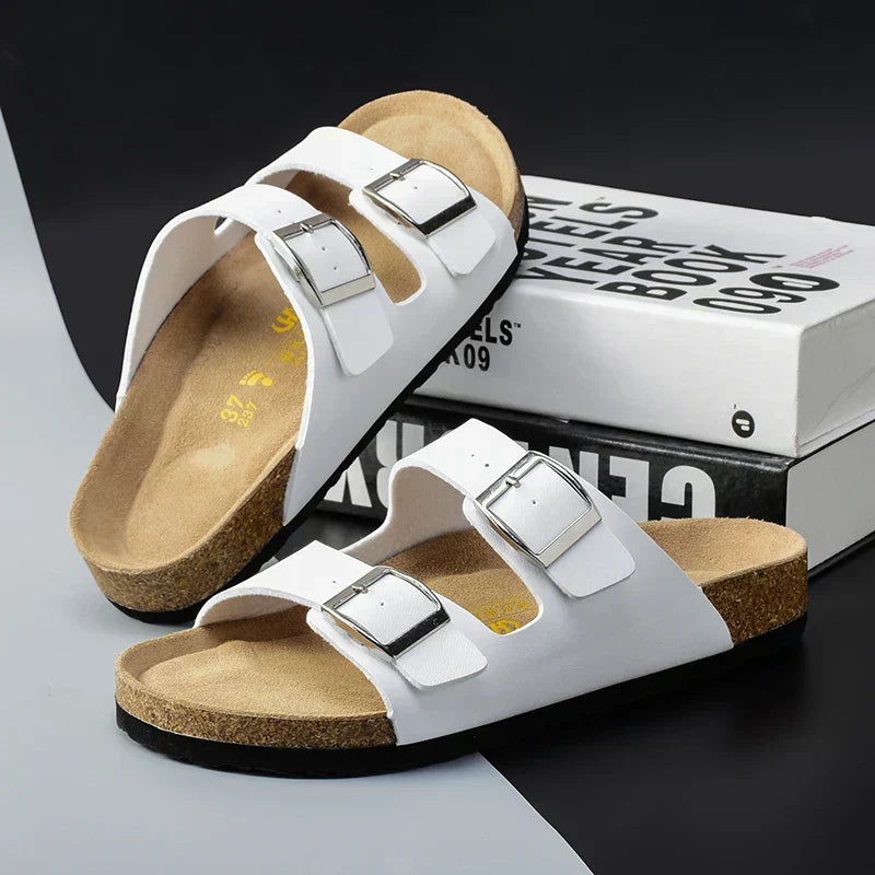 Herren-Ledersandalen mit verstellbaren Riemen und ergonomischer Sohle für sommerlichen Komfort | Lersk