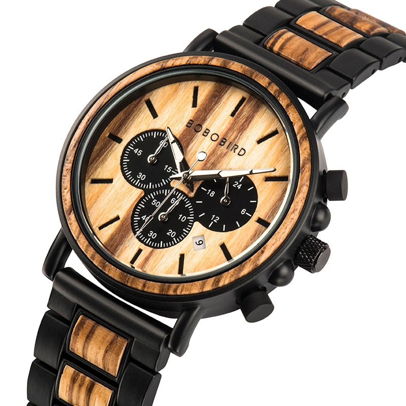 TimberLuxe Wooden Watch 3ATM Water-Resistant Gift Box | Lersk